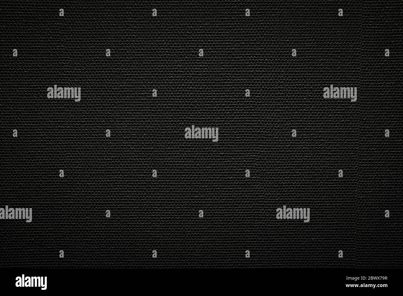 Black Weaving Wall Texture Background. Stock Photo