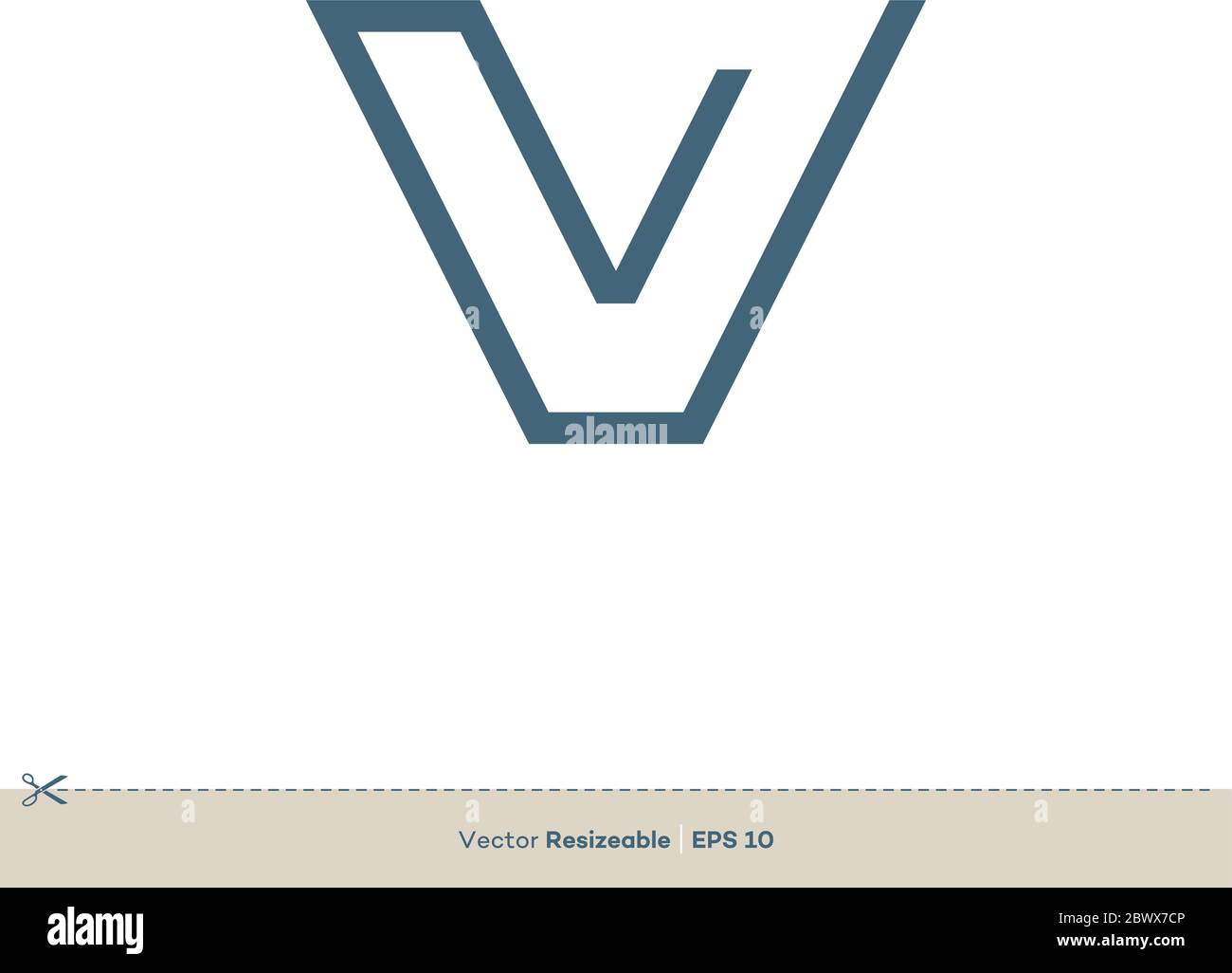 Letter V Logo Template Illustration Design. Vector EPS 10. Stock Vector