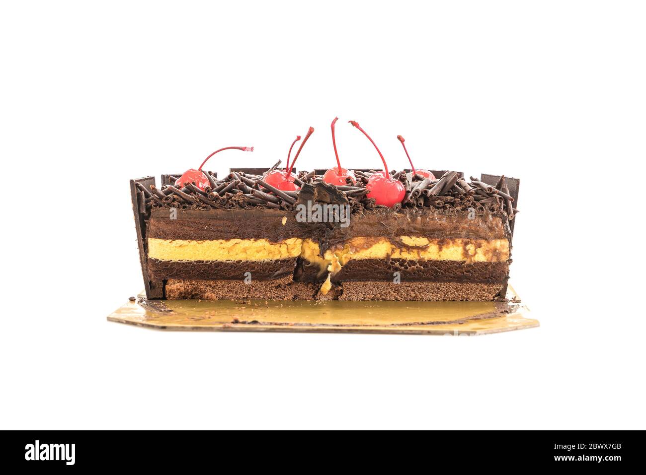 chocolate icecream cake dessert Stock Photo Alamy