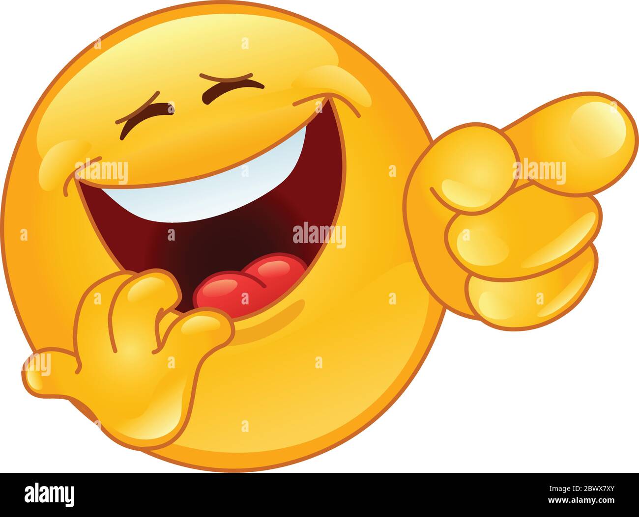 Smiley face icon laughing hi-res stock photography and images - Alamy