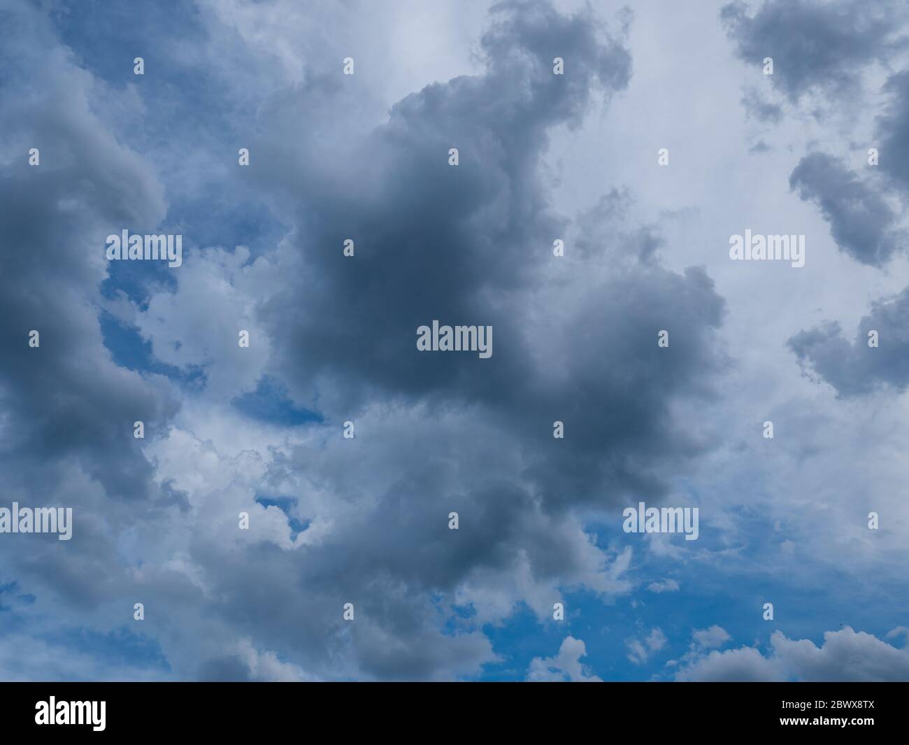 gray storm clouds in the sky Stock Photo
