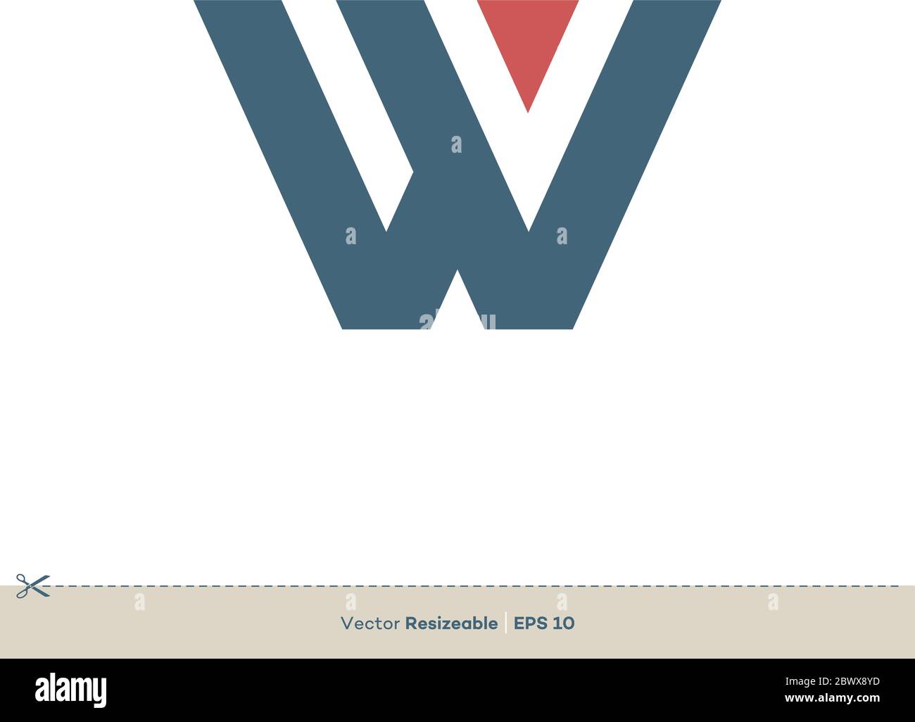 Letter W Logo Template Illustration Design. Vector EPS 10 Stock Vector ...