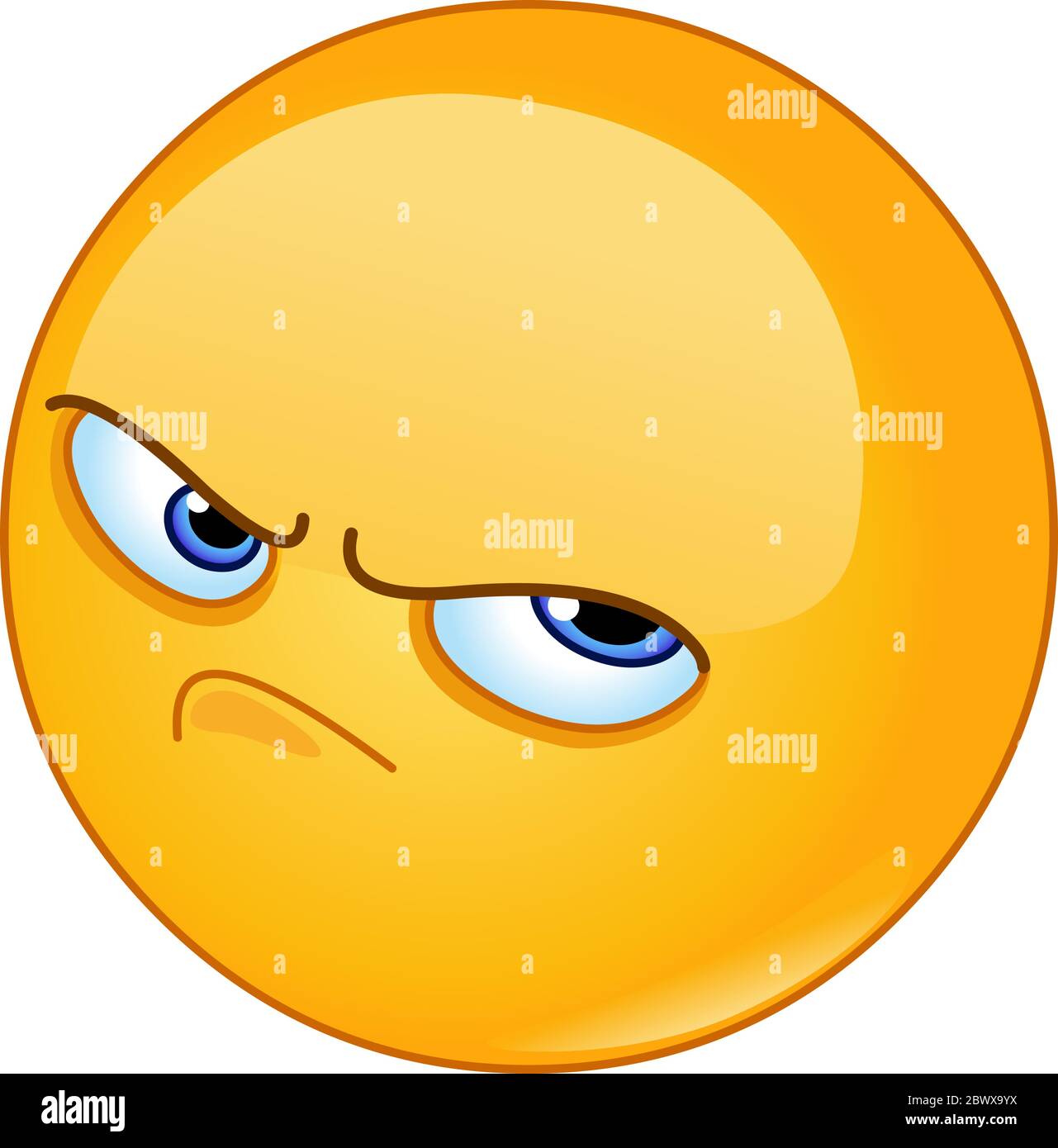 Pissed off angry emoticon Stock Vector Image & Art - Alamy