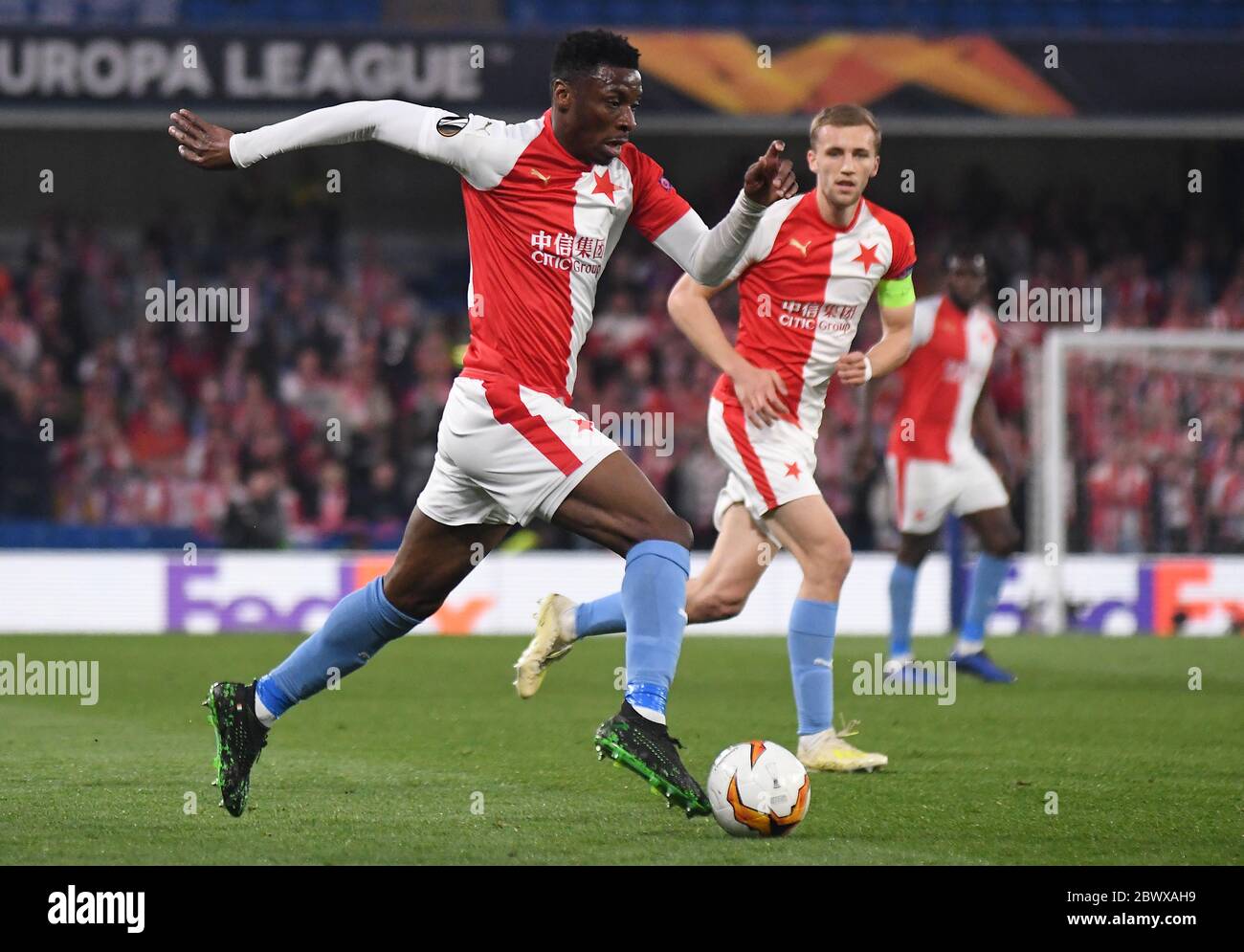 LONDON, ENGLAND - APRIL 18, 2019: Ibrahim Traore of Slavia