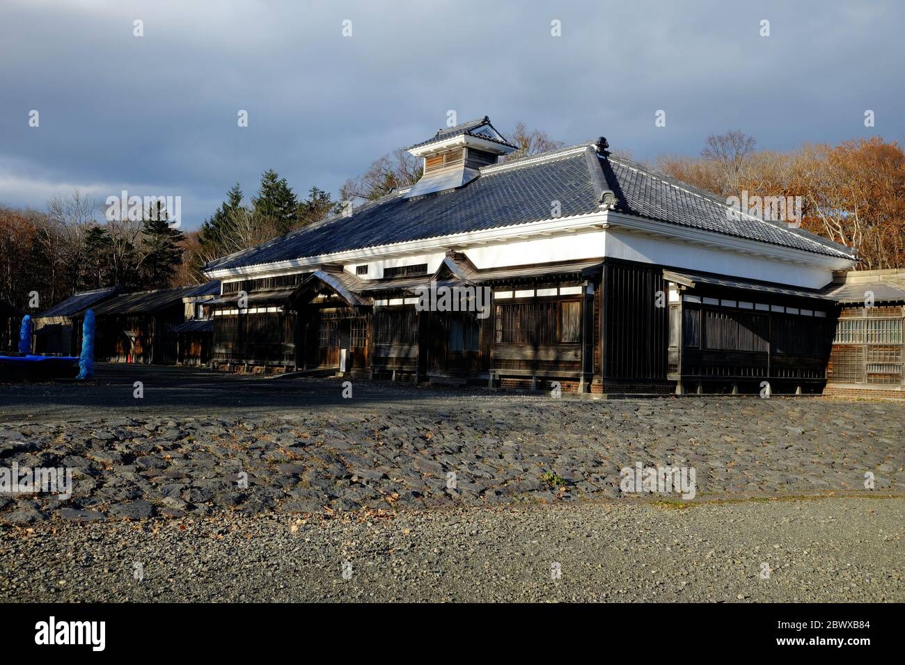 SAPPORO, JAPAN - NOVEMBER 10, 2019: Ancient Japanese Fishing Village at Historical village Of Hokkaido where is a famous landmark of Sapporo, Hokkaido Stock Photo