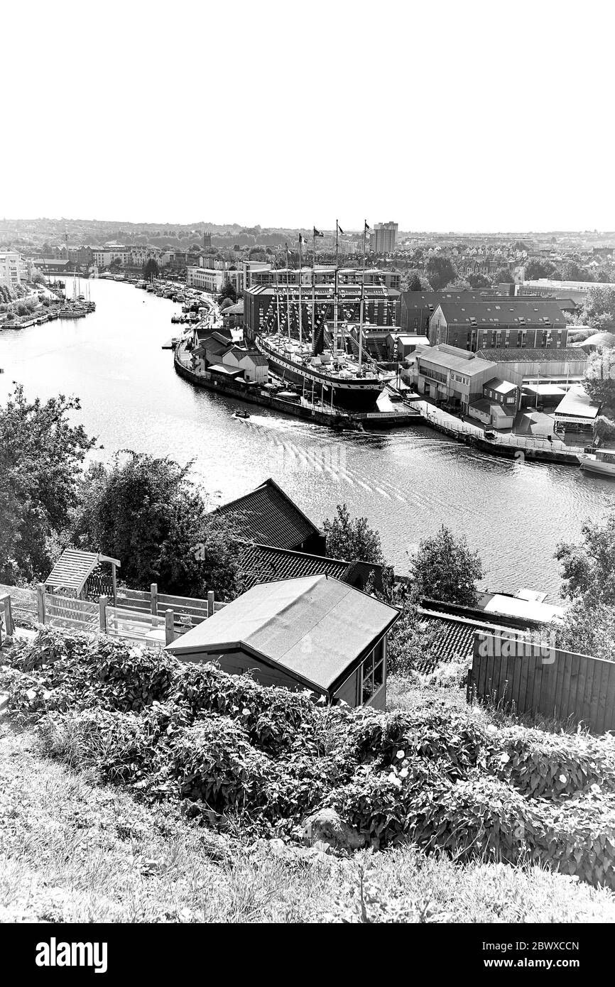 The great western ship docks Black and White Stock Photos & Images - Alamy