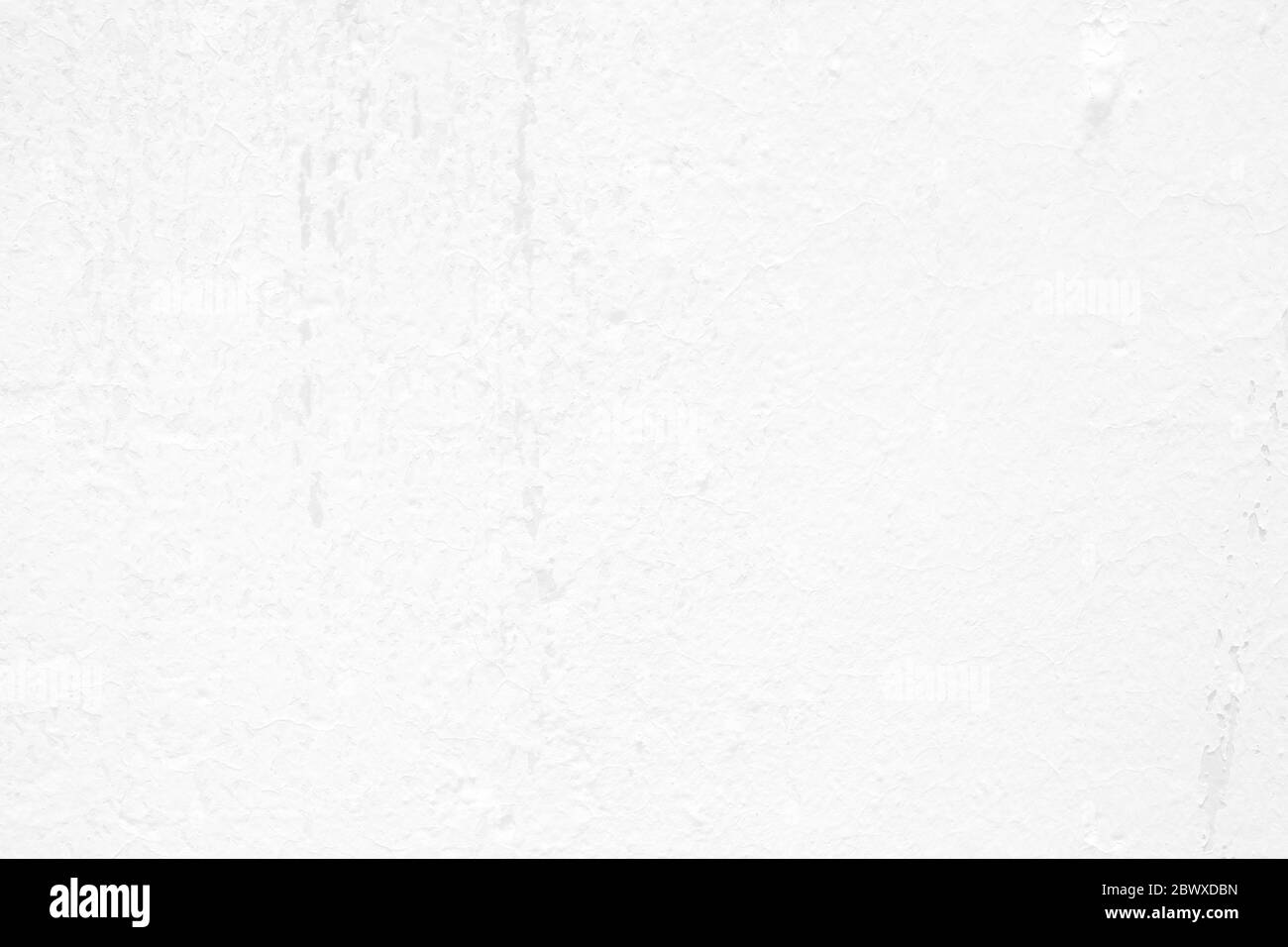 White Paint Cracking on Concrete Wall Texture Background. Stock Photo