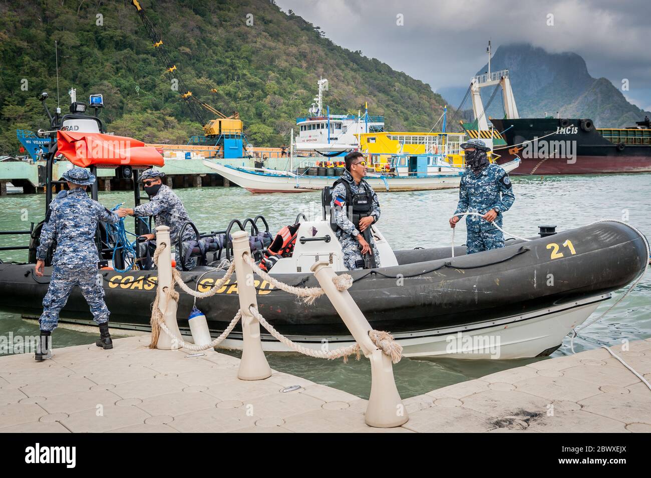 Philippine coast guard hires stock photography and images Alamy