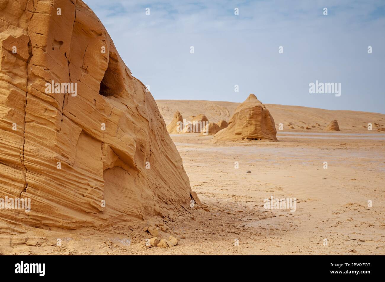 Sahara desert rock formation Stock Photo