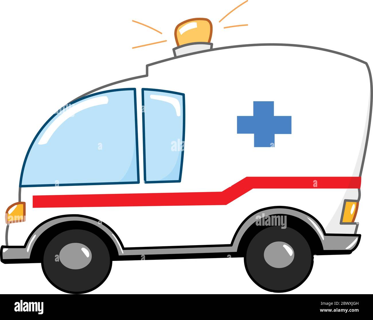 Ambulance cartoon hi-res stock photography and images - Alamy
