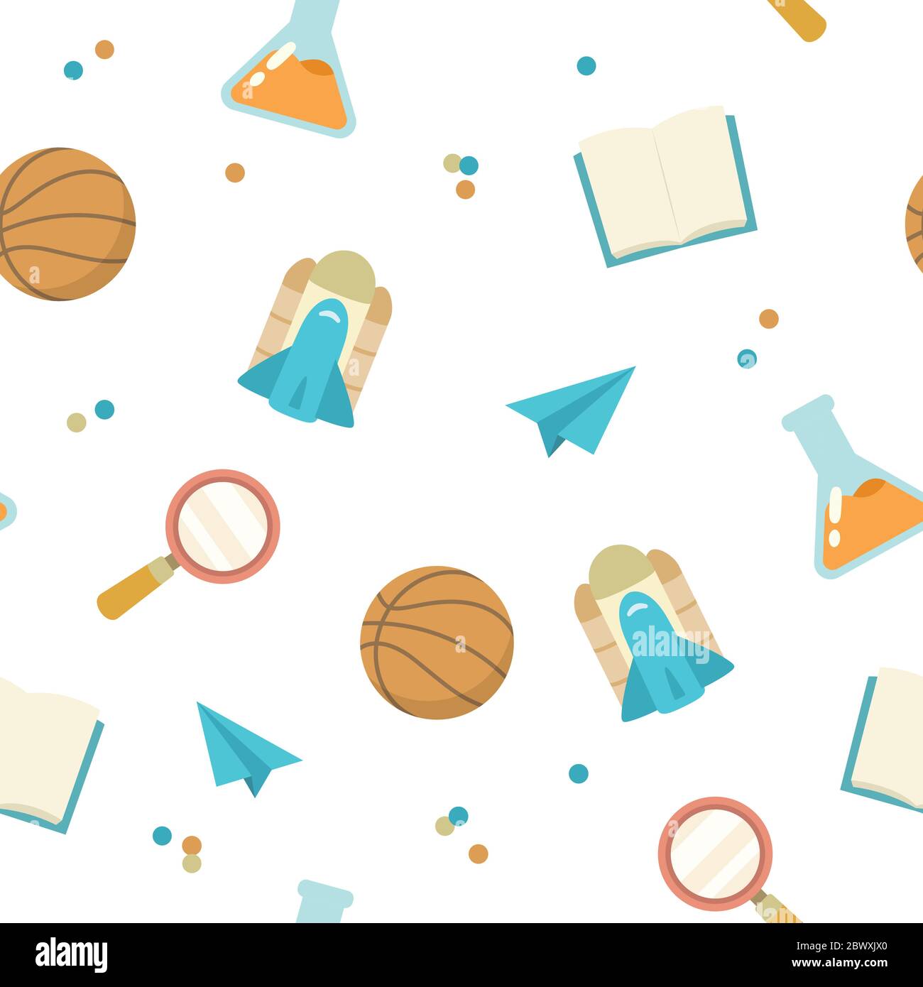 Education seamless pattern. School pattern Vector illustration Stock ...