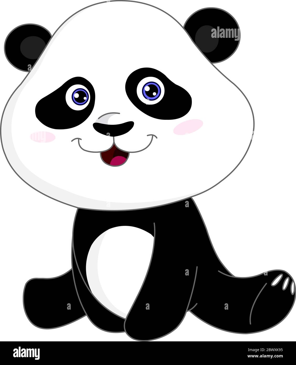 Baby panda stock vector images alamy