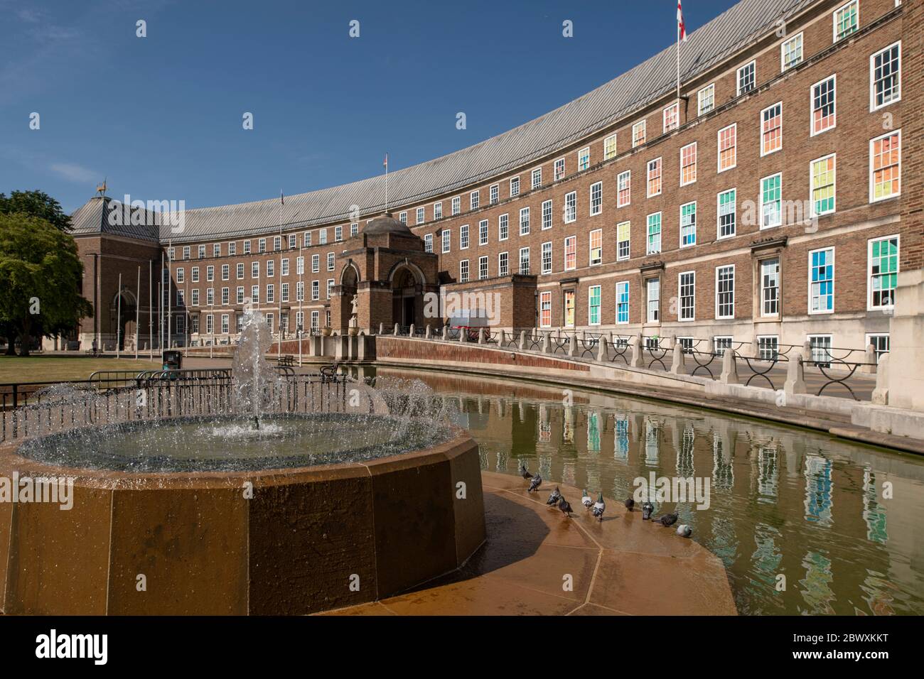 Bristol City Hall, formally the Council House situated on College Green, Bristol, UK Stock Photo