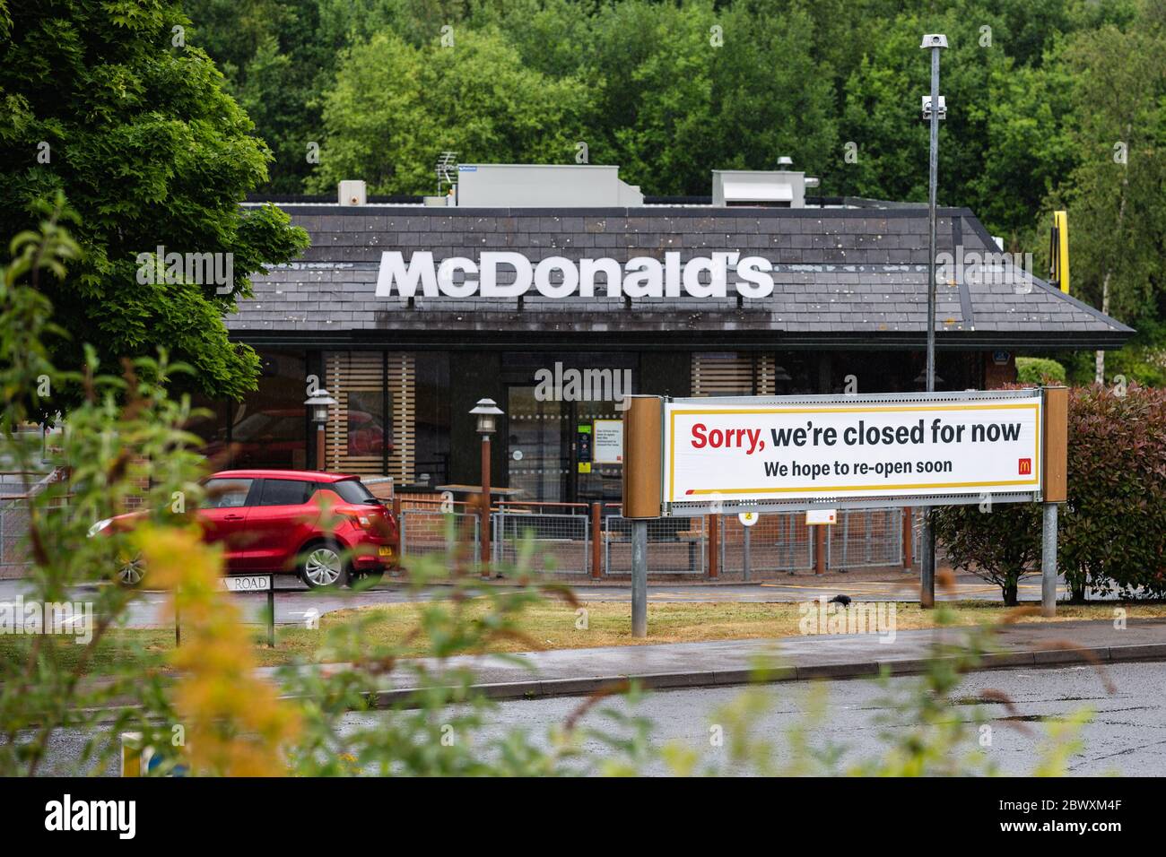 As Wales eases it's Corona virus restrictions, McDonalds begin to re-open across the country. Newport, Wales, UK. 3rd June, 2020. Credit: Tracey Paddison/Alamy Live News Stock Photo