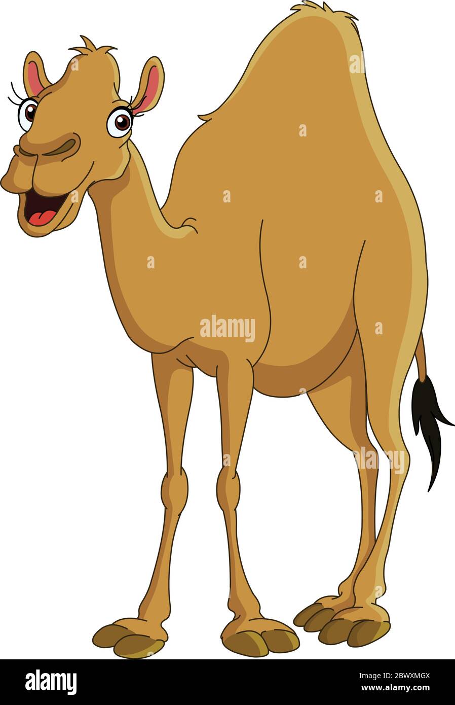Happy camel smiling Stock Vector
