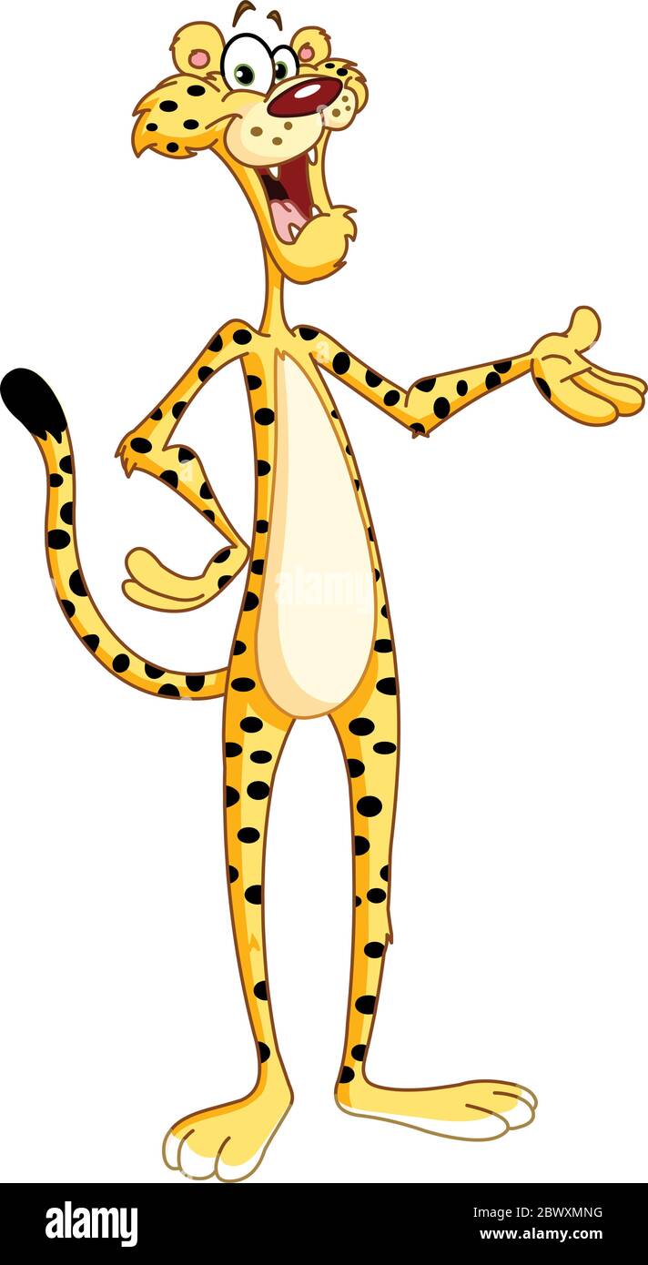 Cartoon cheetah Stock Vector