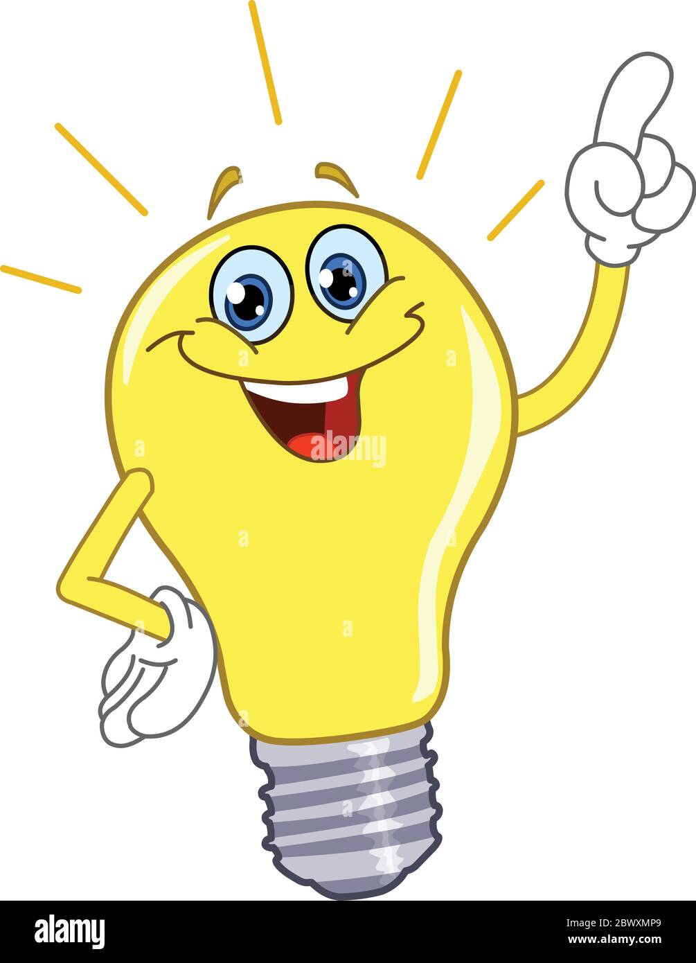 Cartoon light bulb Stock Vector Image & Art - Alamy