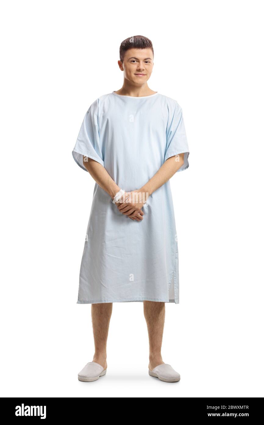 Man In Hospital Gown