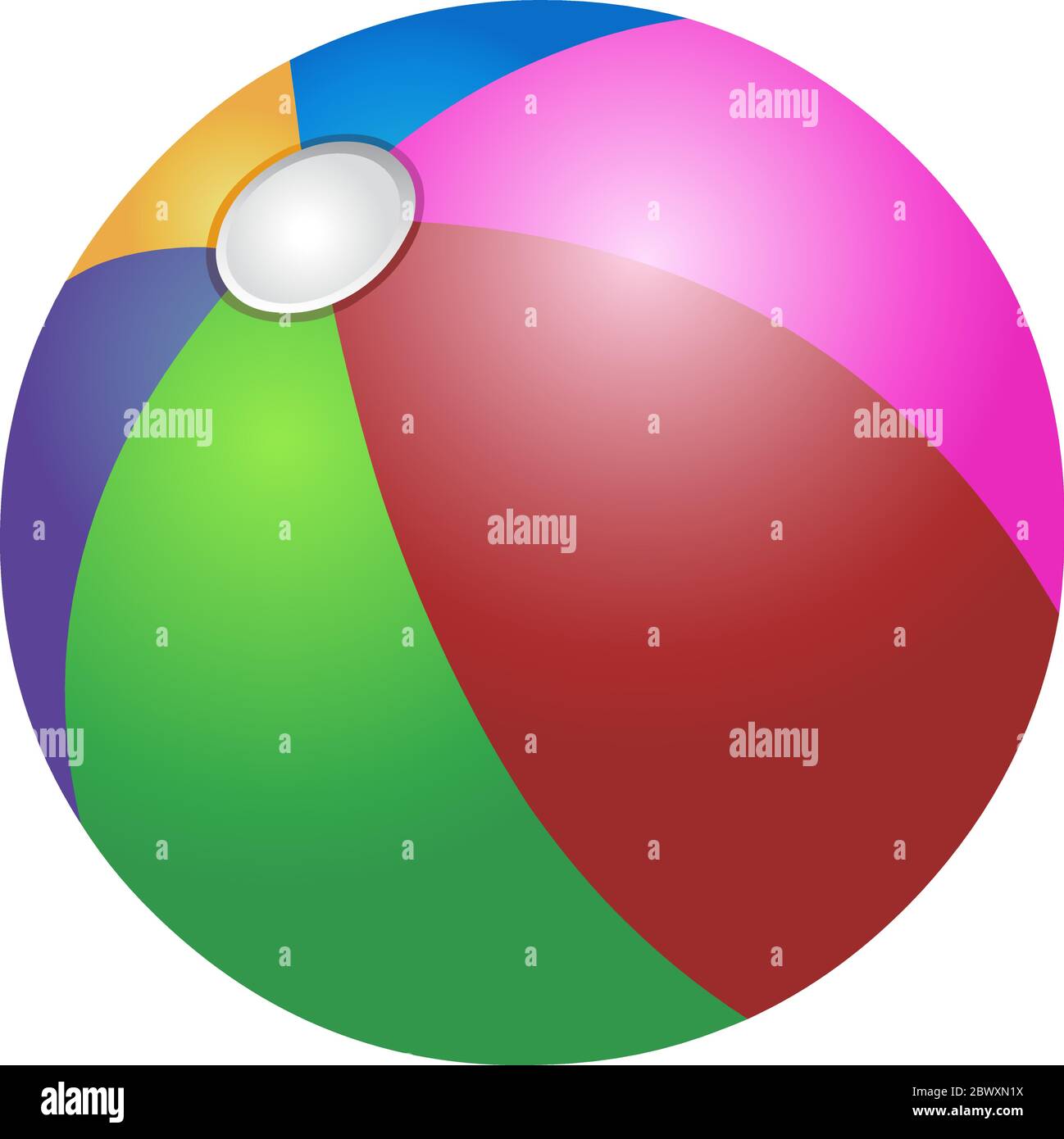 Vector colorful beach ball Stock Vector Image & Art Alamy