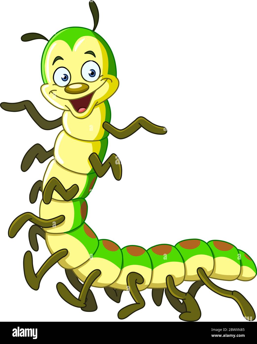 Cartoon caterpillar Stock Vector