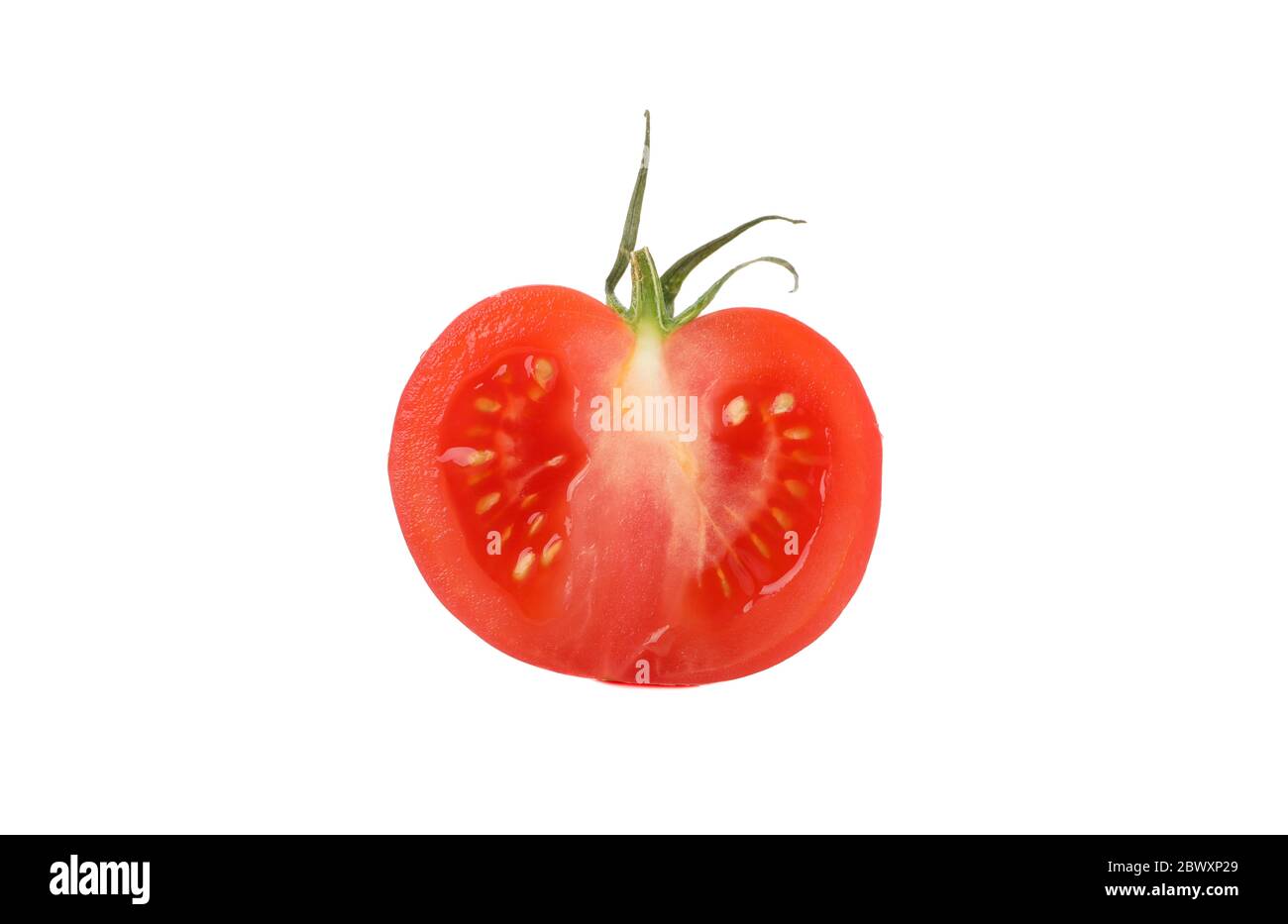 Fresh ripe tomato isolated on white background Stock Photo - Alamy