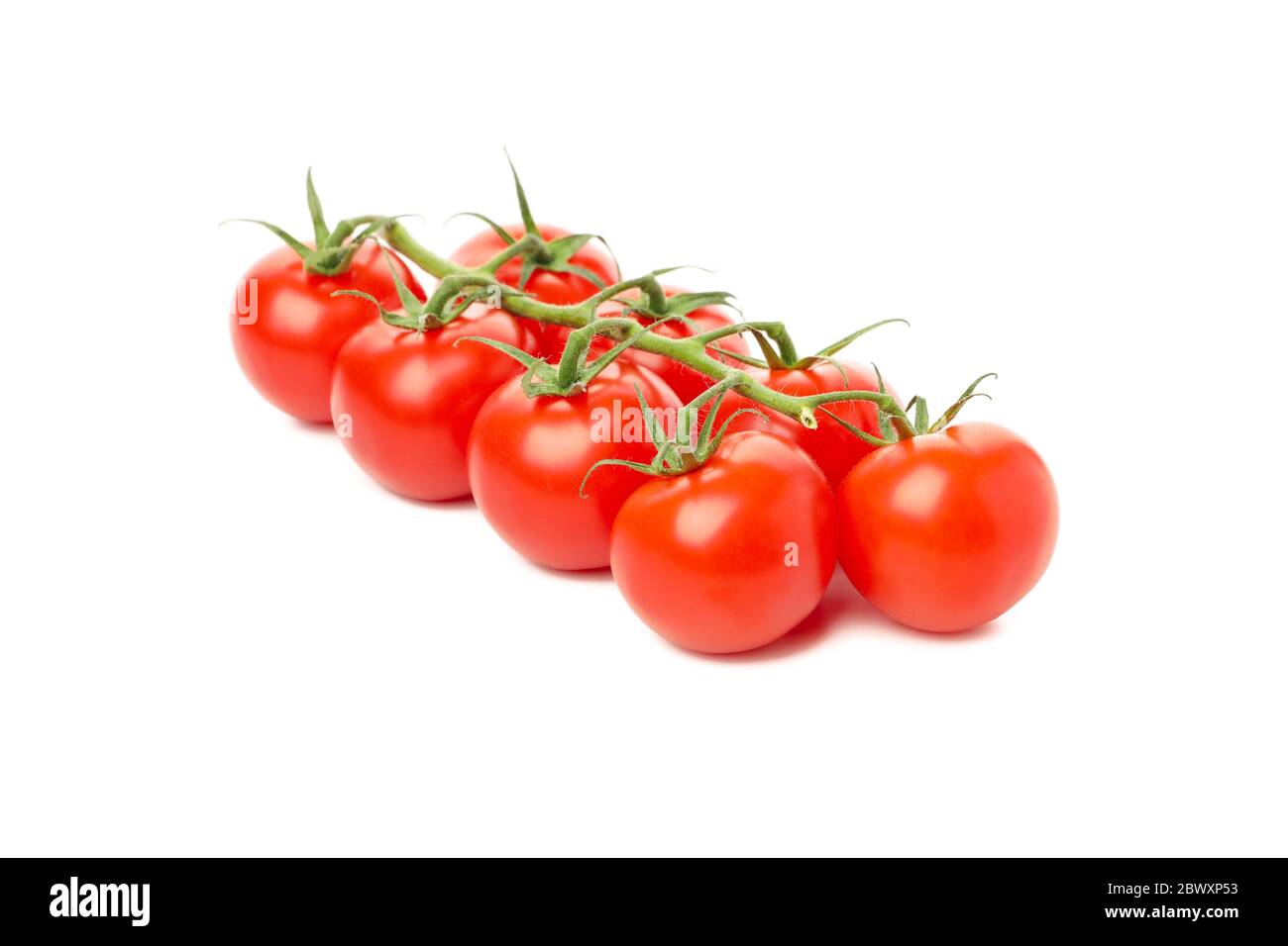 Fresh ripe tomatoes isolated on white background Stock Photo - Alamy