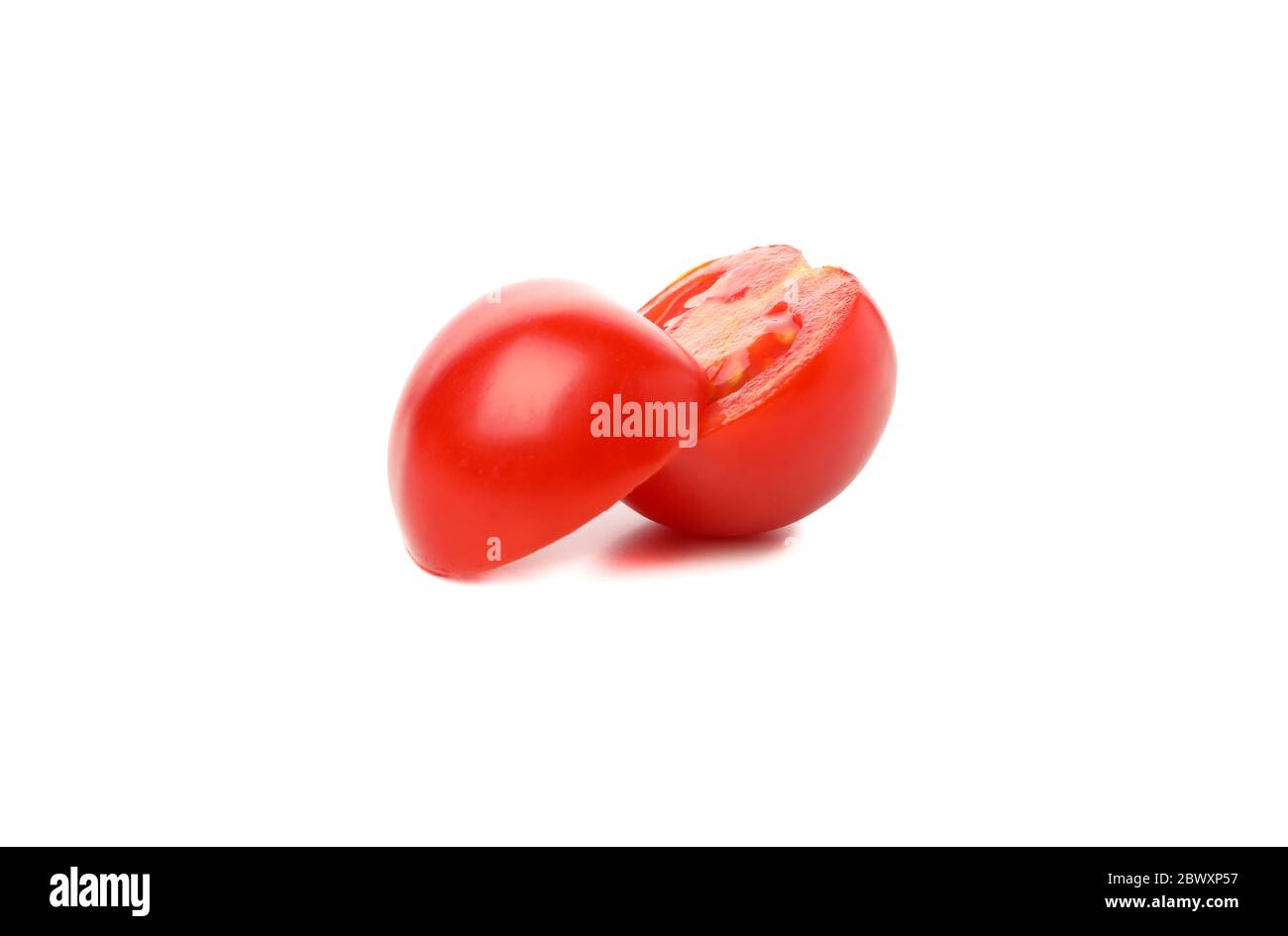 Fresh ripe tomato isolated on white background Stock Photo - Alamy
