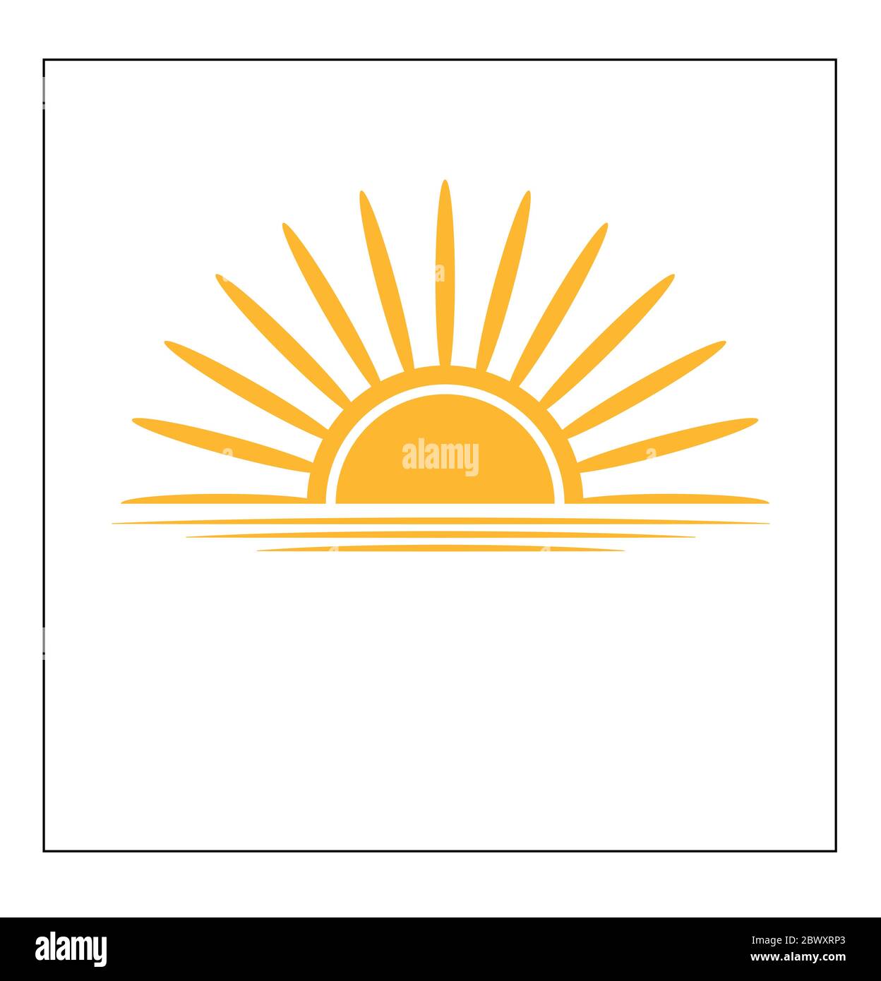 sun icon , flat vector eps10 Stock Vector