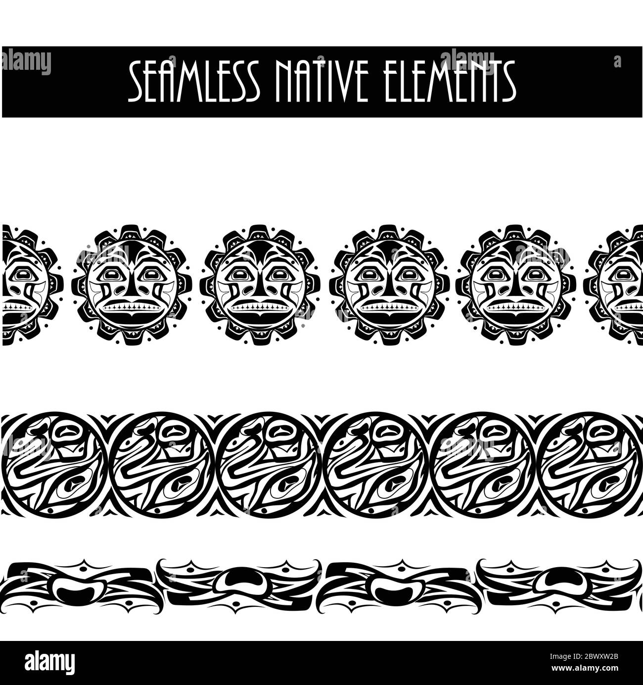 abstract background native north american set Stock Vector Image & Art ...