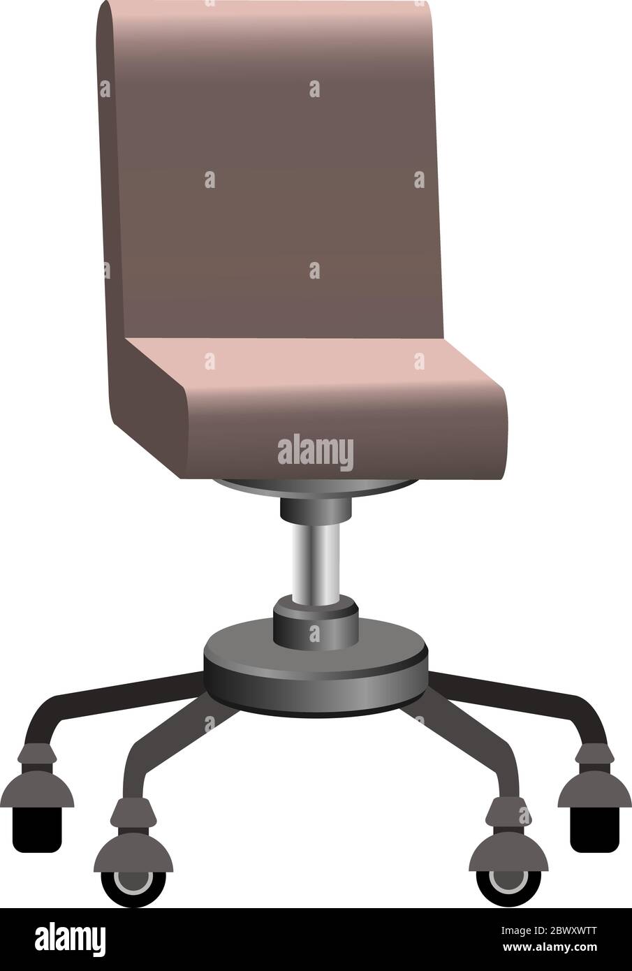 Computer Chair Vector Trendy vector 3d isometric office modern computer chair with realistic ...