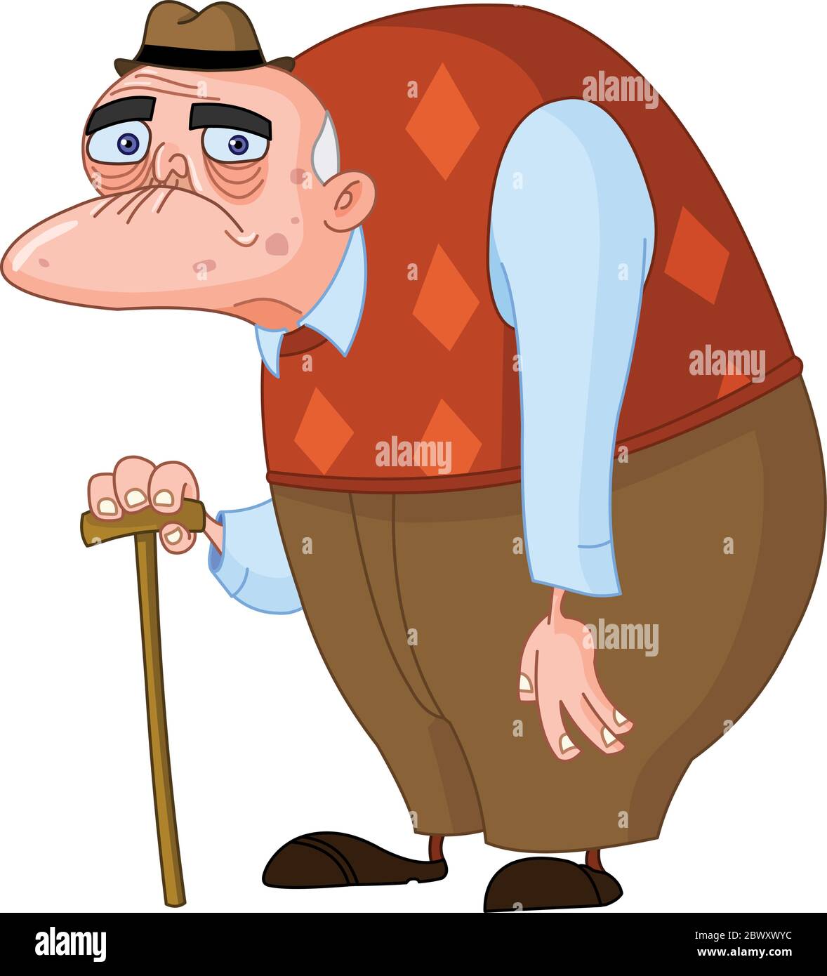 Old man Stock Vector