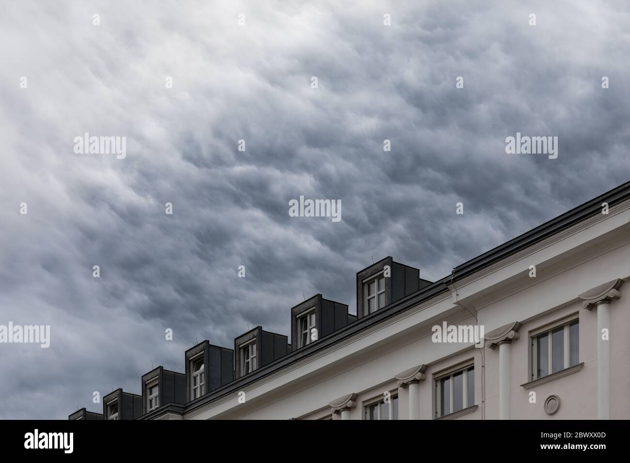 Stormy sky and clouds Stock Photo