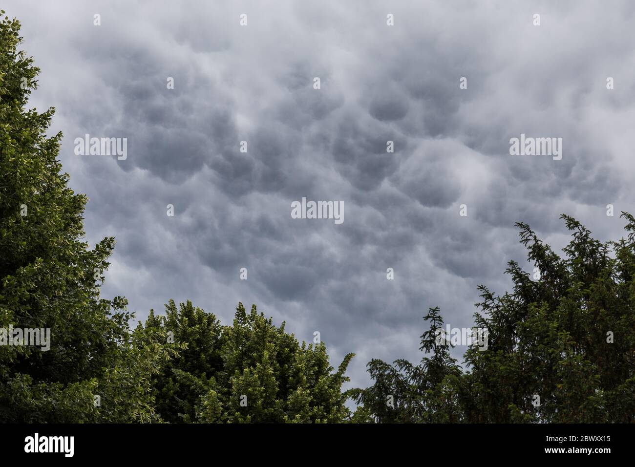 Stormy sky and clouds Stock Photo