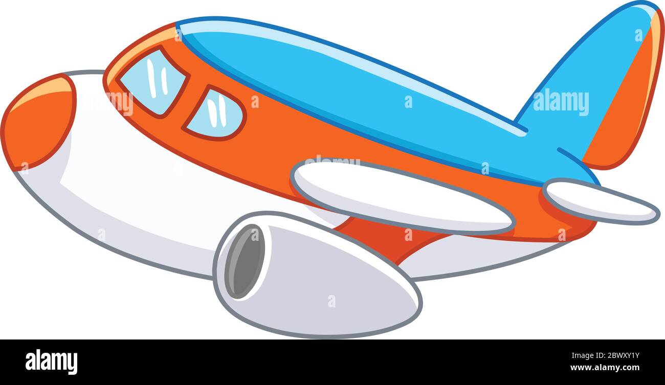 Cartoon plane Stock Vector