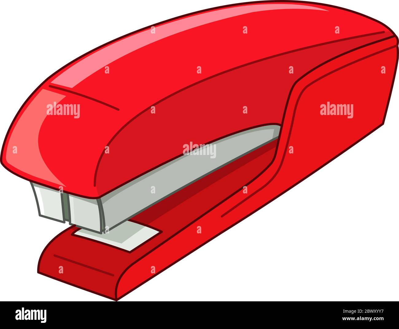 Vector red stapler Stock Vector
