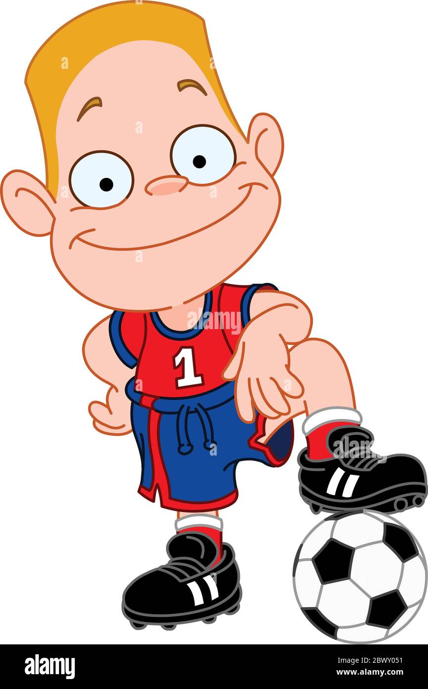 Soccer Cartoon Boy High Resolution Stock Photography and Images - Alamy