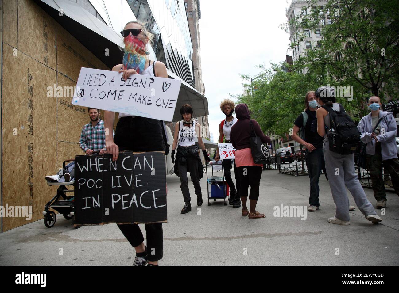 America in Turmoil, New York, USA Stock Photo - Alamy