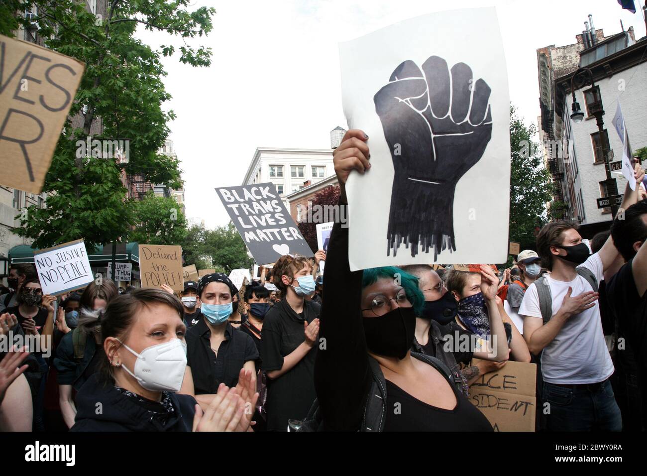 America in Turmoil, New York, USA Stock Photo - Alamy