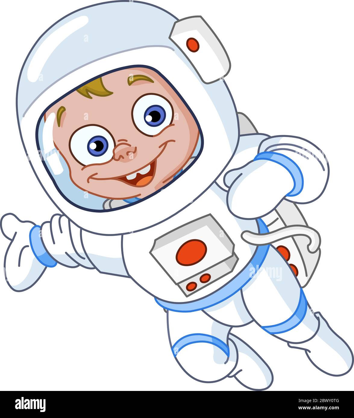 Young astronaut Stock Vector
