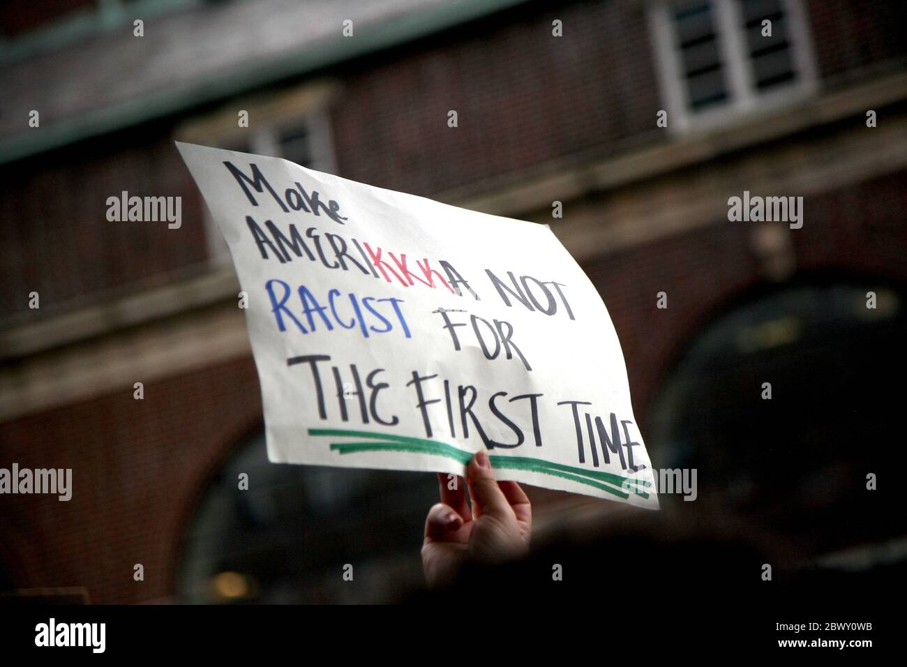 America in Turmoil, New York, USA Stock Photo - Alamy