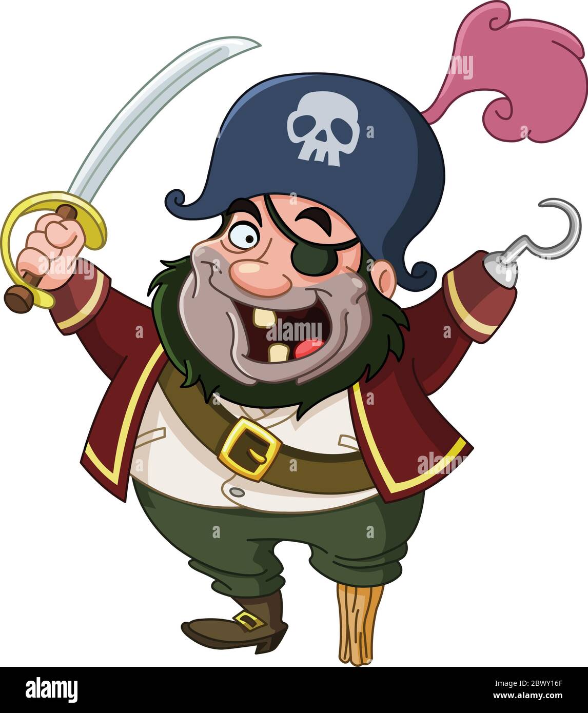 Cartoon pirate Stock Vector