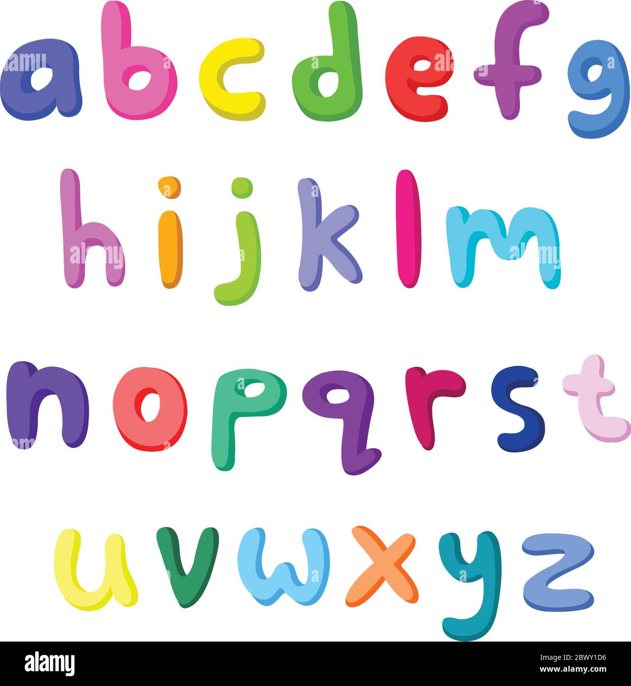 Education cartoon alphabet letters kids hi-res stock photography and ...