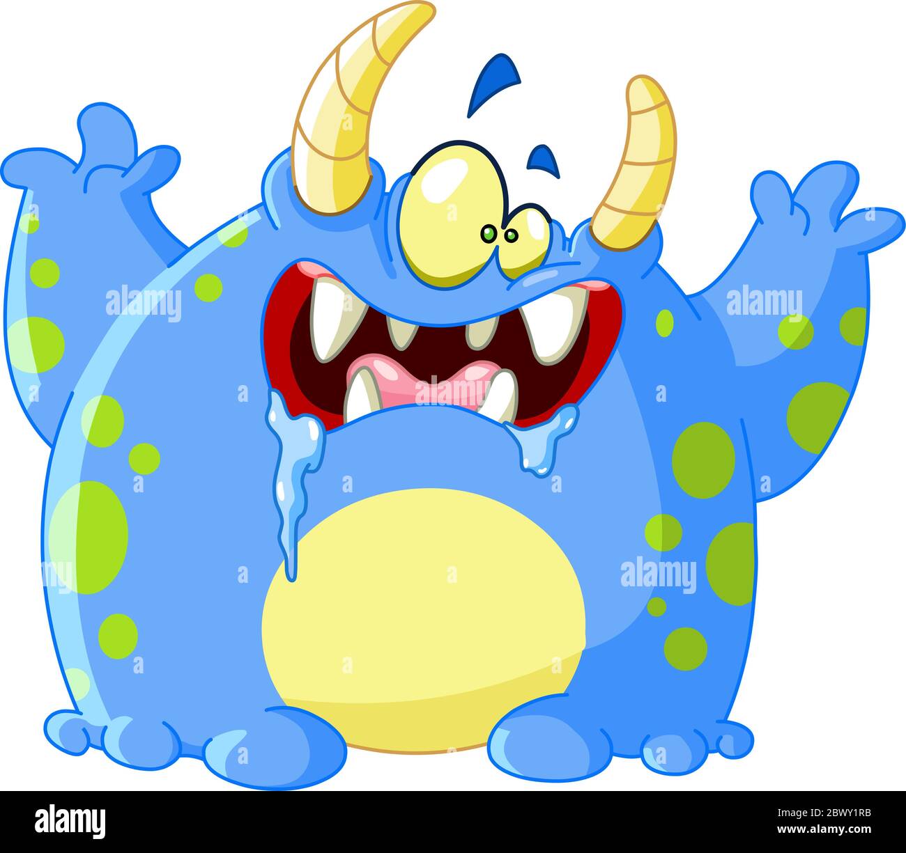 Scary monster Stock Vector