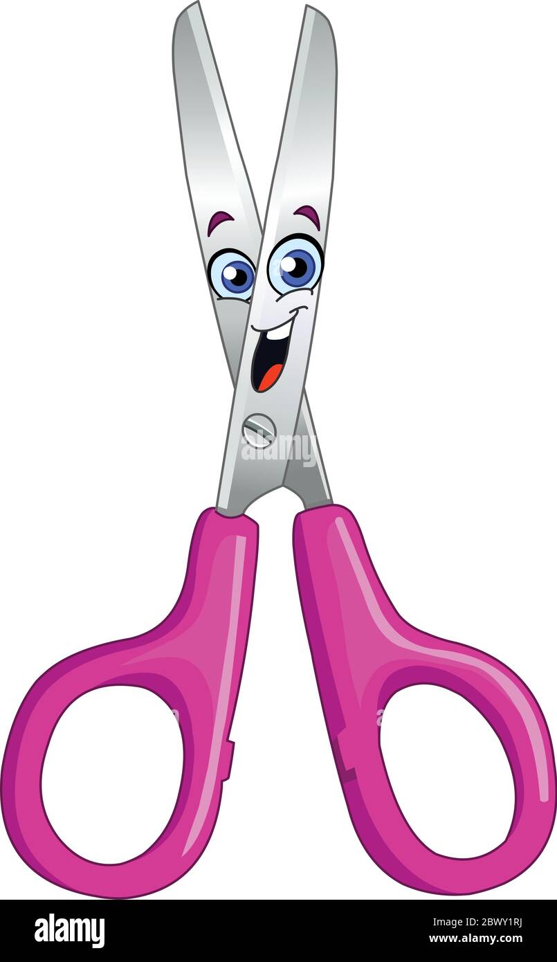 Cartoon scissors hi-res stock photography and images - Alamy