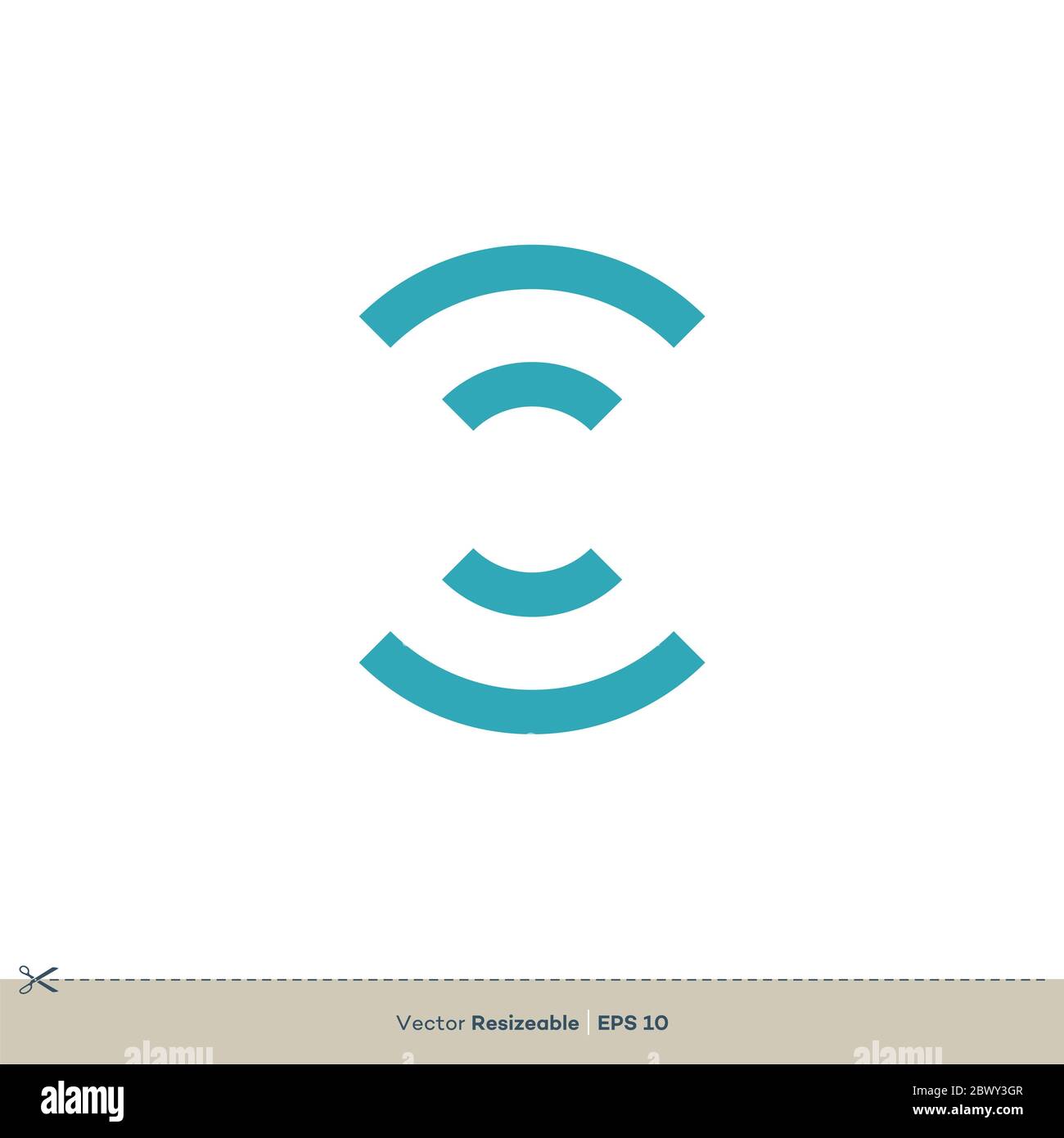 Signal Sign Vector Icon Logo Template Illustration Design. Vector EPS ...