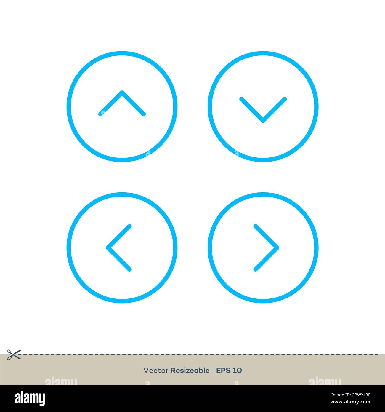 Arrow Outline Icon Logo Template Illustration Design. Vector EPS 10 ...