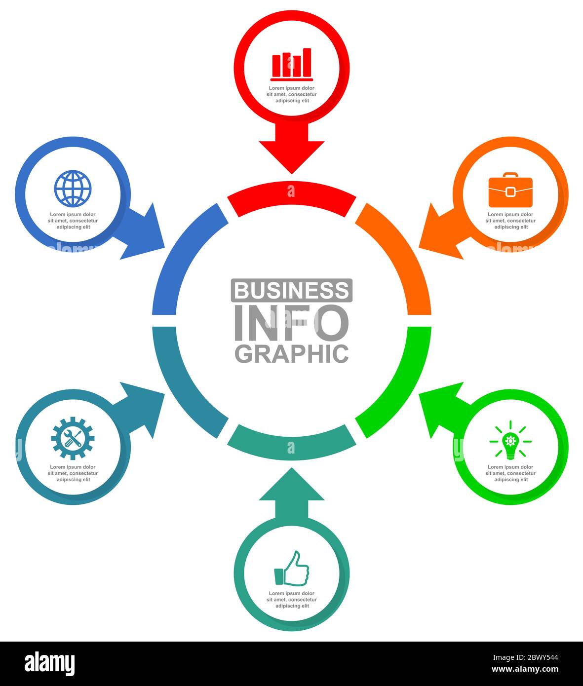 Vector infographic template for presentation, diagram, business concept