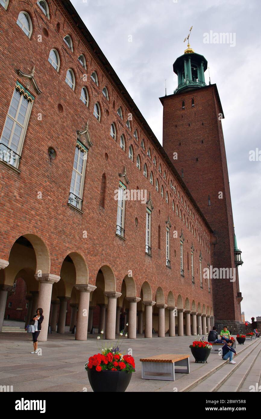 City Hall, stadshus, Stockholm, Kungsholmen island, Stockholm County ...