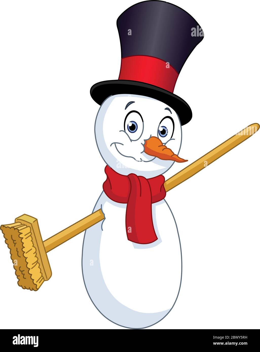 Smiling snowman Stock Vector