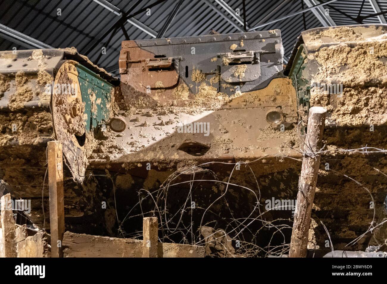 Bovington Dorset United Kingdom February 9th 2020 A World War One Tank Bovington Dorset United Kingdom February 9th 2020 A World War One Tank